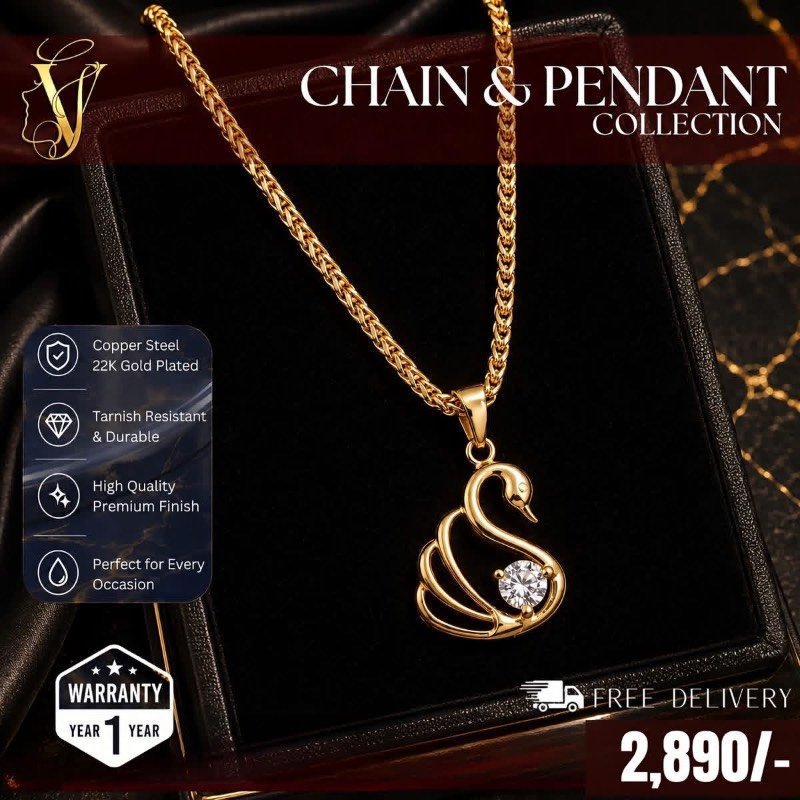 Gold plated necklace