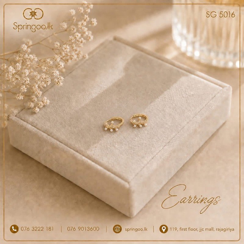Gold plated earings