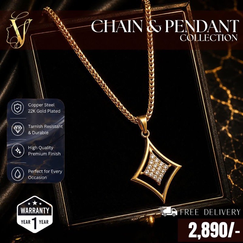 Gold plated necklace