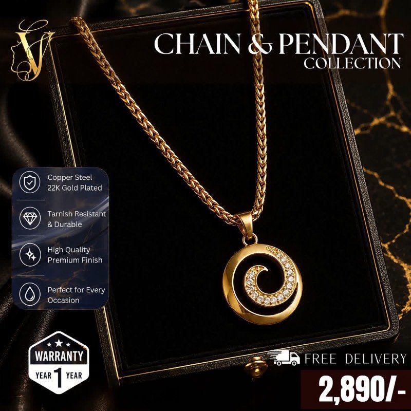 Gold plated necklace
