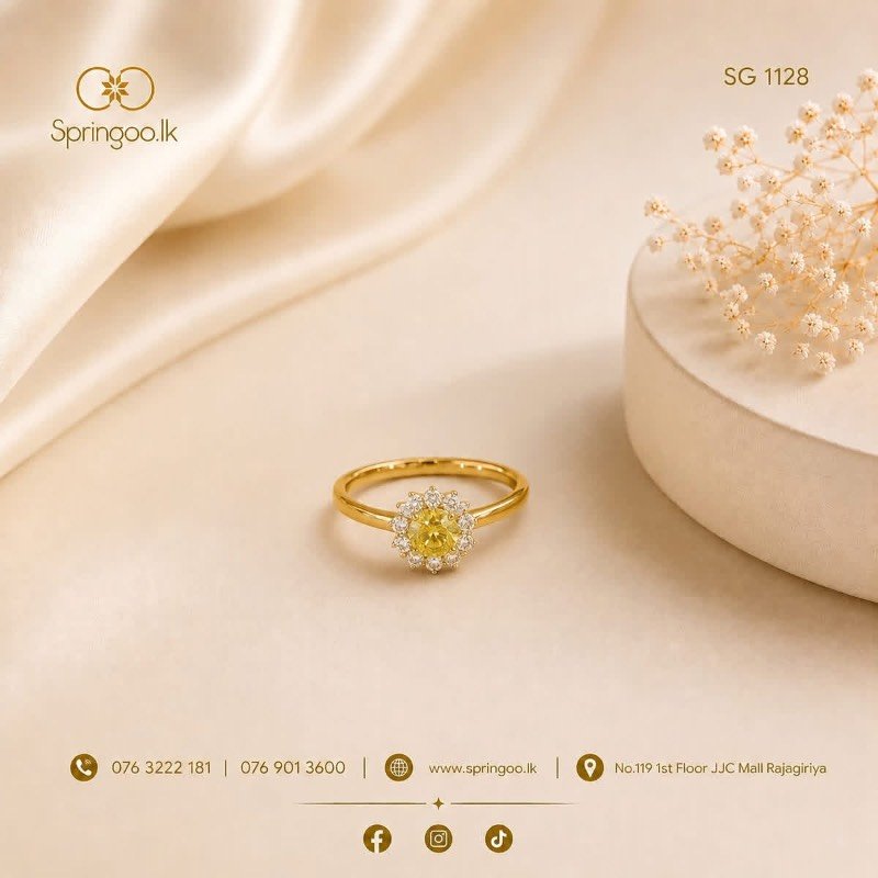 Gold plated deaign ring