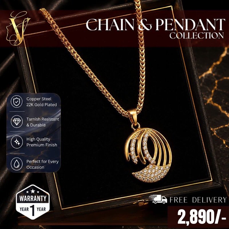 Gold plated necklace