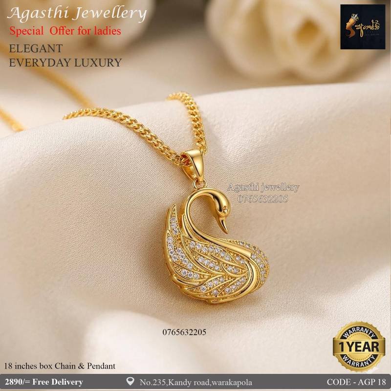 100% රන් හා සමාන රන් ආලේපිත මාලය සහ පෙන්ඩනය.
