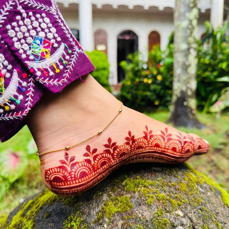 Gold plated anklet