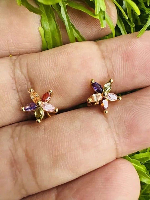 Gold plated earrings
