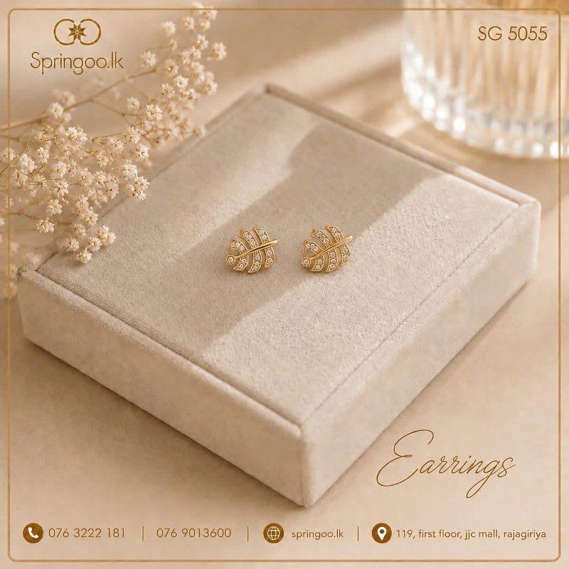 Gold plated earings