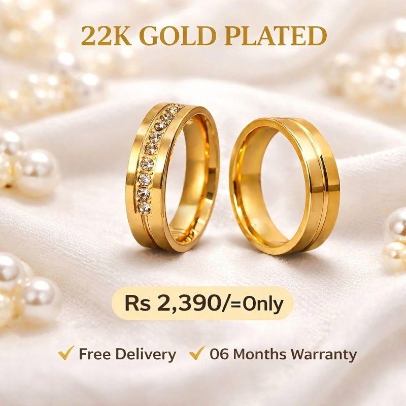 Gold plated ring