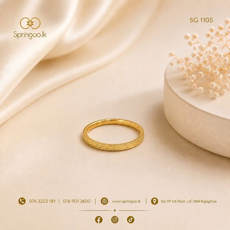Gold plated design ring