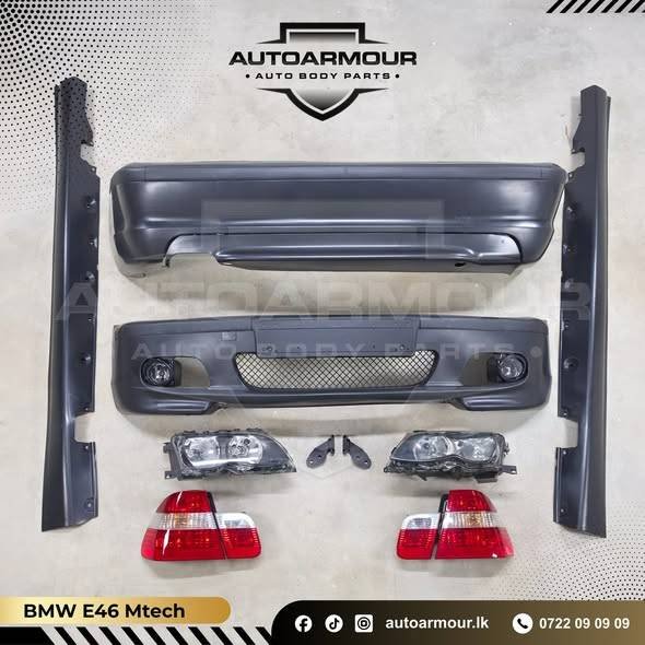 BMW E46 Mtech  Front & Rear Bumper Complete bodyKit With Side Skirts