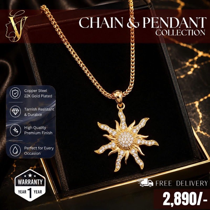 Gold plated necklace