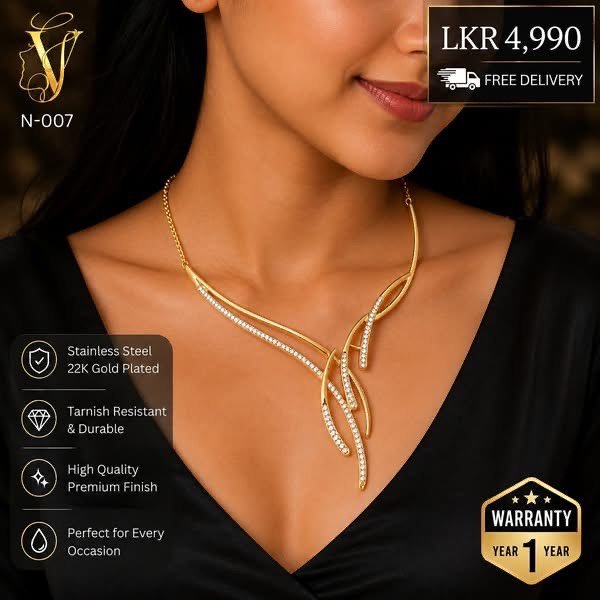 Gold plated necklace