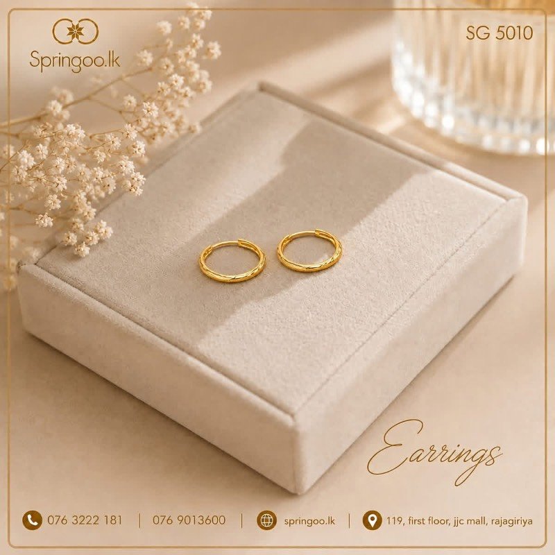 Gold plated earings