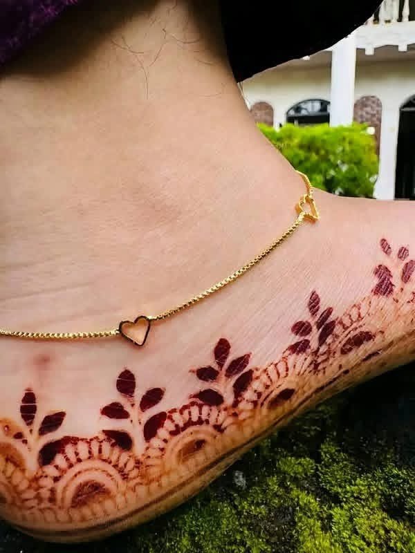 Gold plated anklet