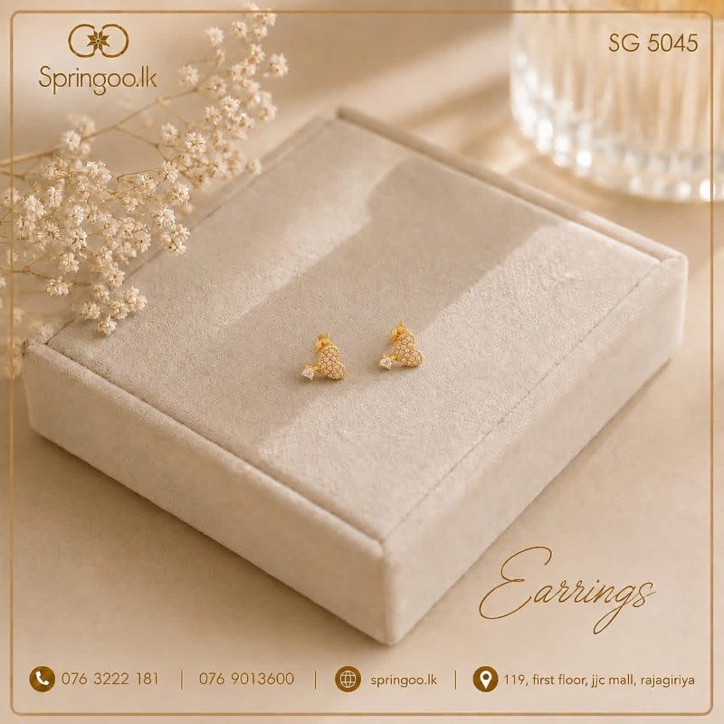 Gold plated earings