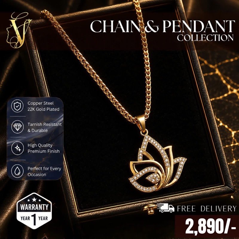 Gold plated necklace
