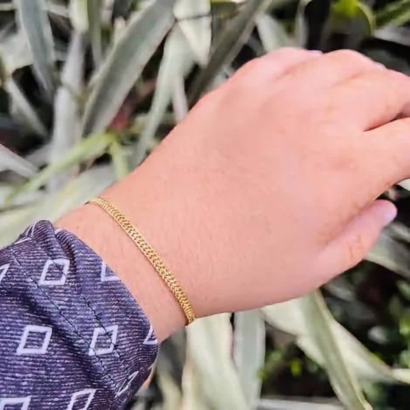Gold plated bracelet