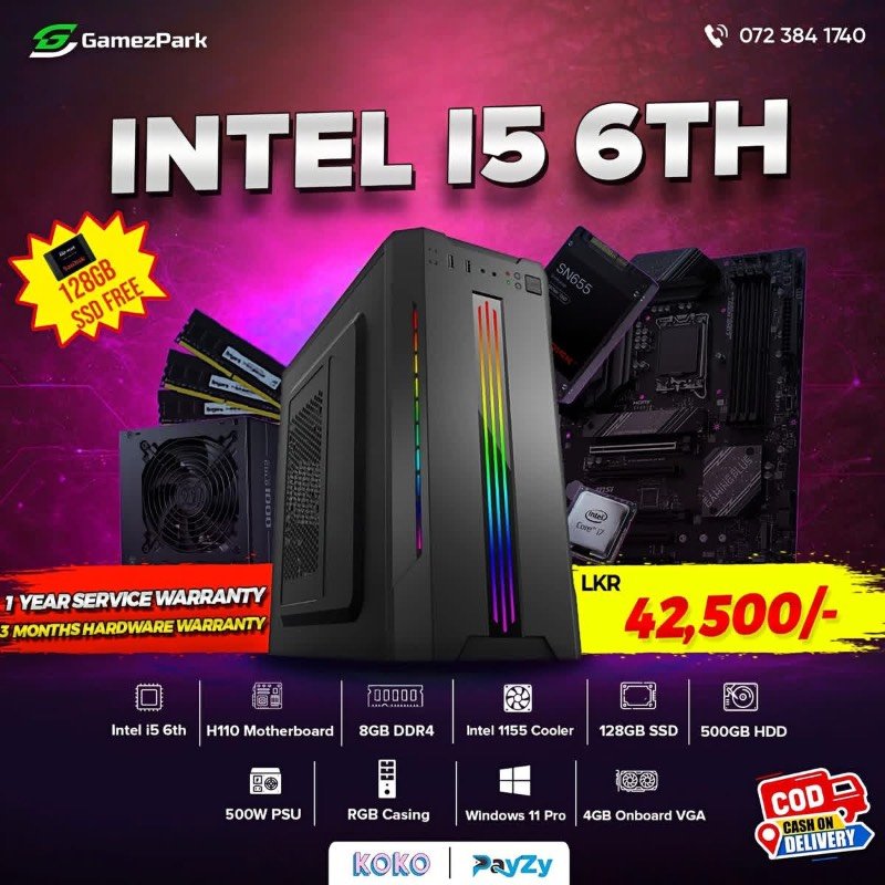 Intel i5 6th gen