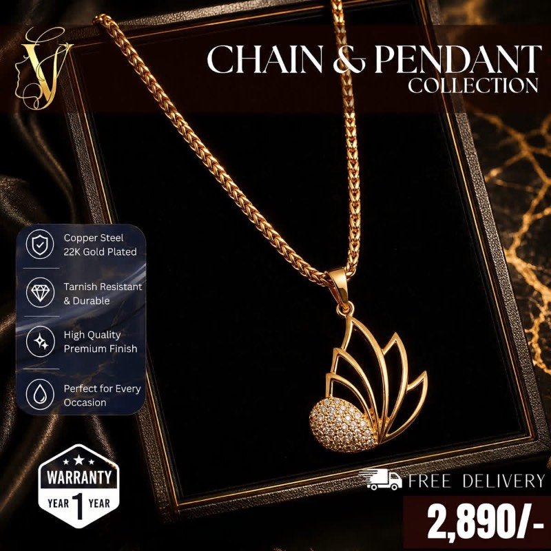 Gold plated necklace