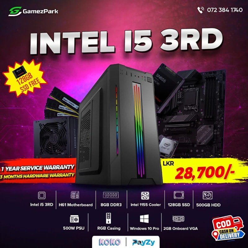Intel i5 3rd gen computer