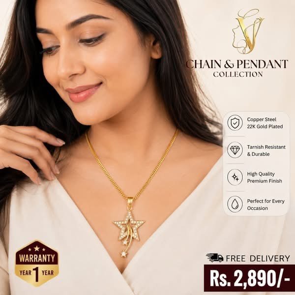 Gold plated necklace