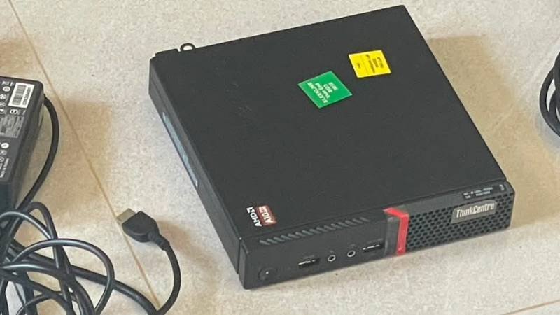 Lenovo mini PC and BTS speaker Limited time used mini PC with SSD