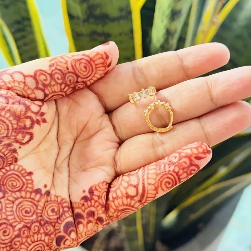 Gold plated earrings