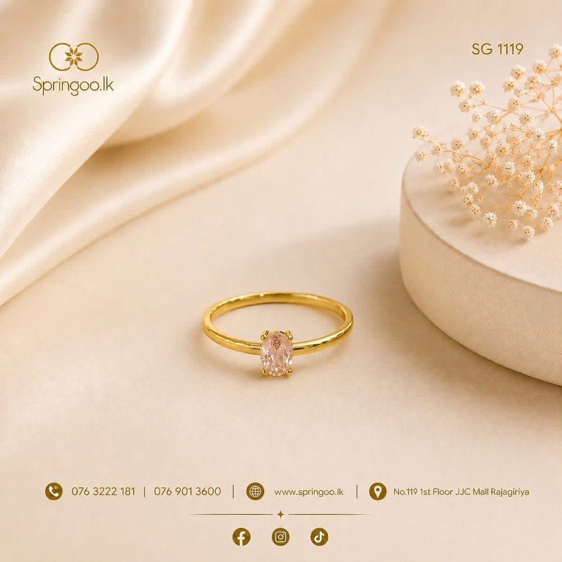 Gold plated deaign ring