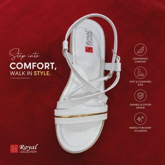 ✨ Elegant White Ladies Sandals