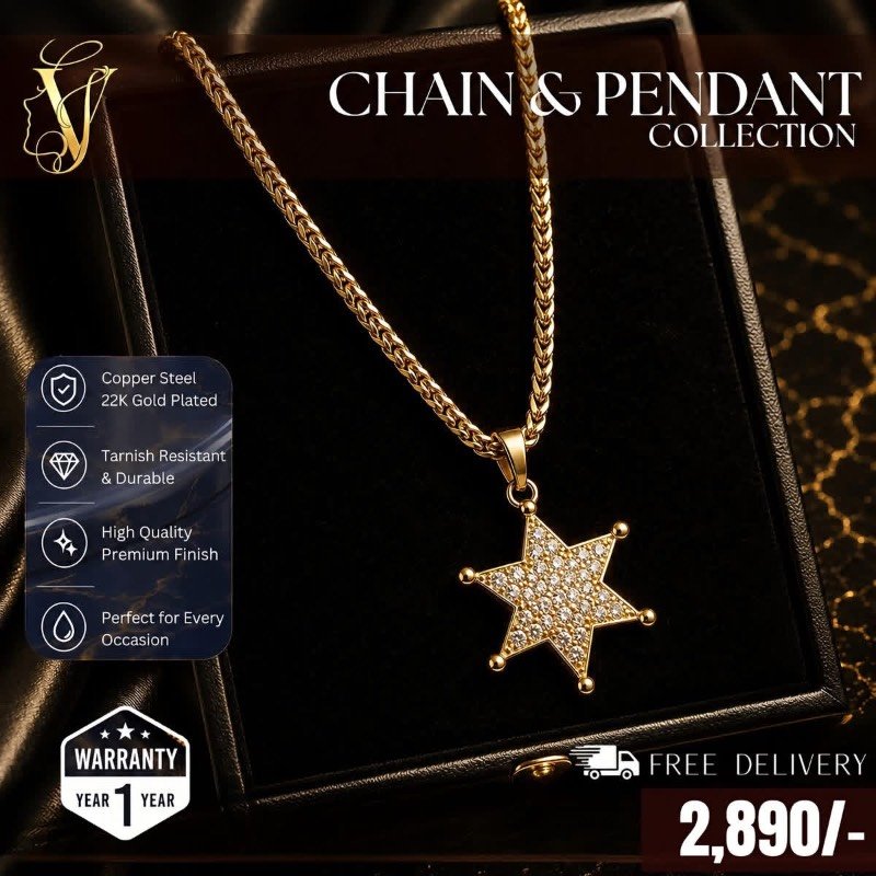 Gold plated necklace