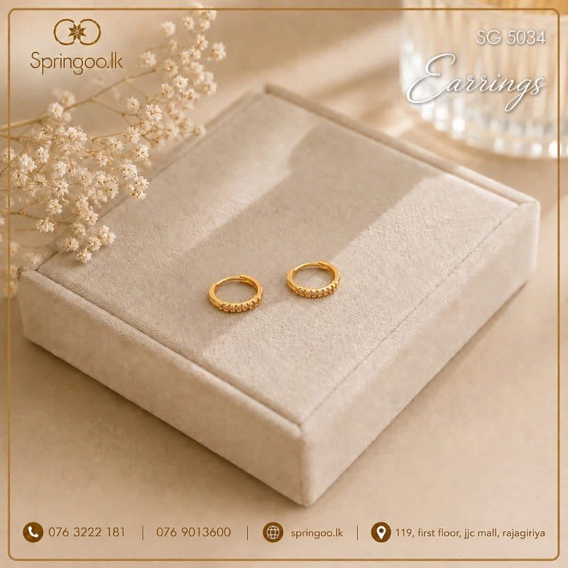 Gold plated earings
