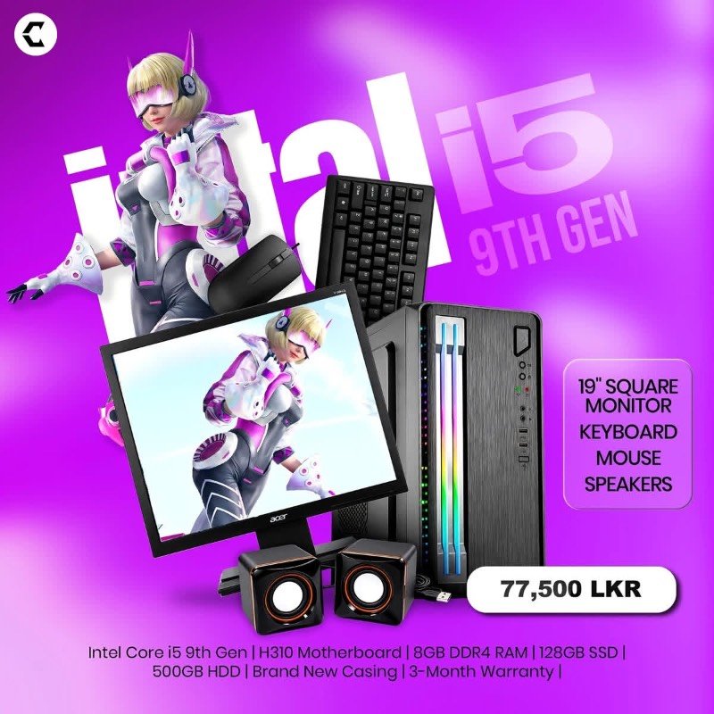 Intel i5 9th gen computer