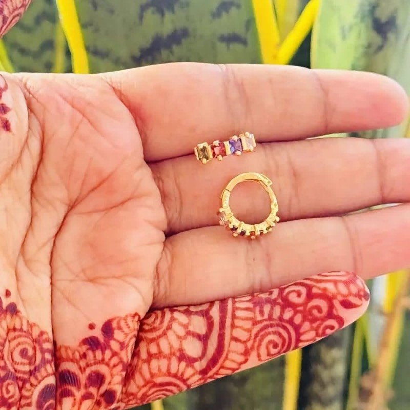Gold plated earrings
