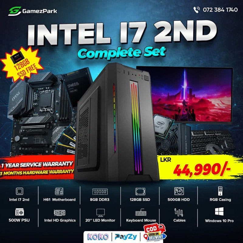 Intel i7 2nd gen computer