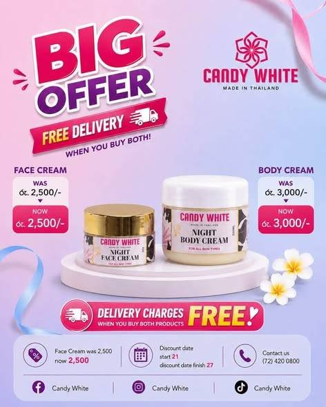 📦 Candy White Night Cream Set