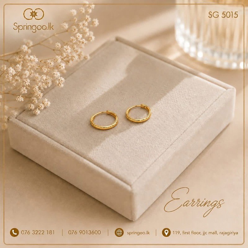 Gold plated earings