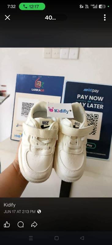 kids’ shoes