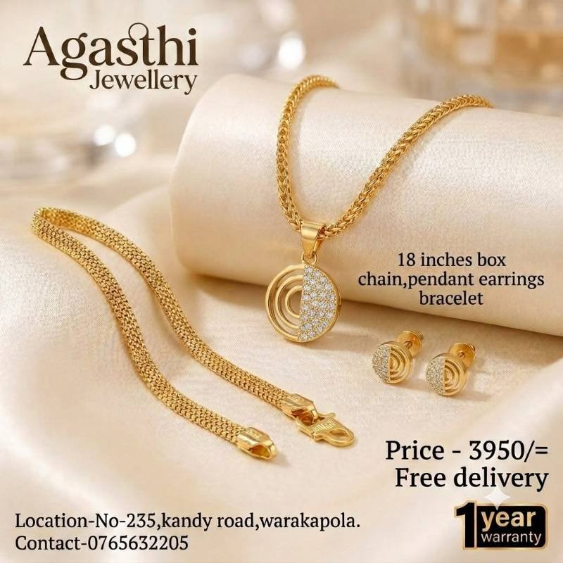 🔘 Quality (තත්වය) - 22K Gold Plated ( කැරට් 22 රන් ආලේපිත)