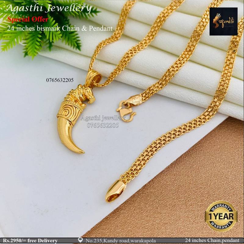 24 inches Bismark chain & pendant Rs.2950/=
