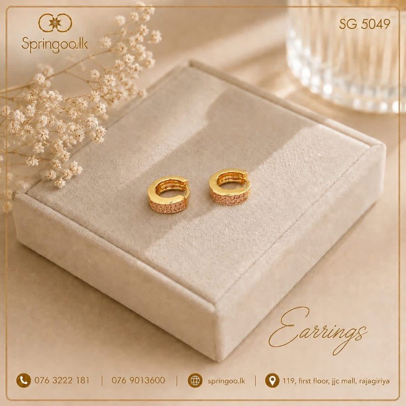 Gold plated earings