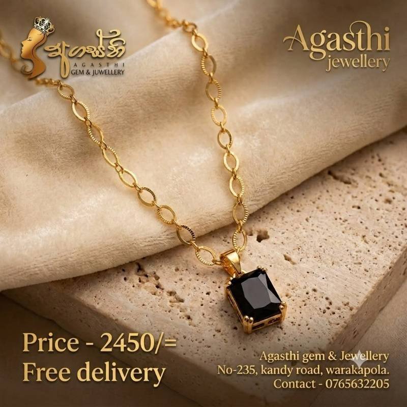 ❤️ Effortless Elegance: Stunning Gold-Plated Pendant & Chain! ✨