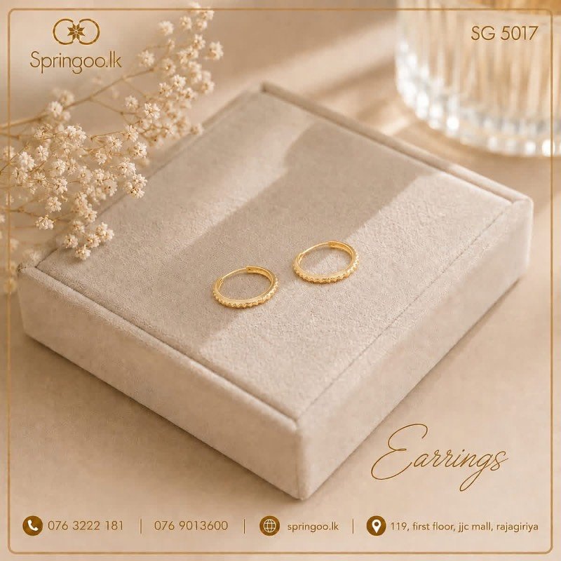 Gold plated earings