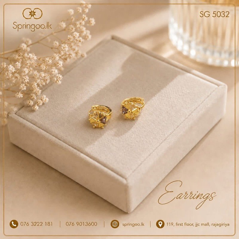 Gold plated earings