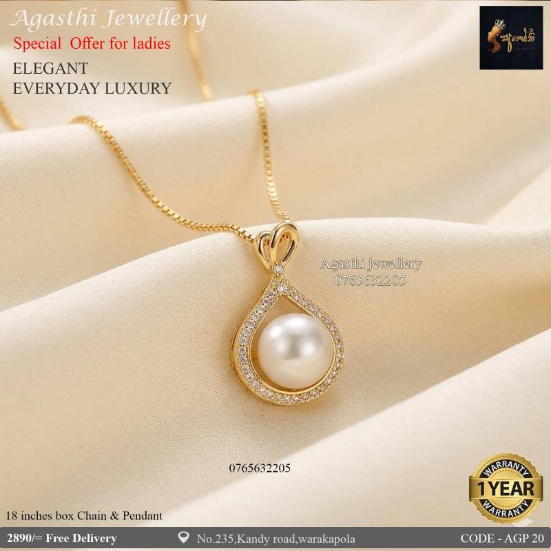 100% රන් හා සමාන රන් ආලේපිත මාලය සහ පෙන්ඩනය.