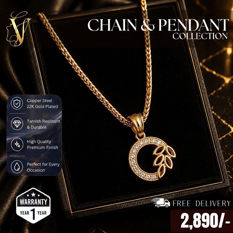 Gold plated necklace
