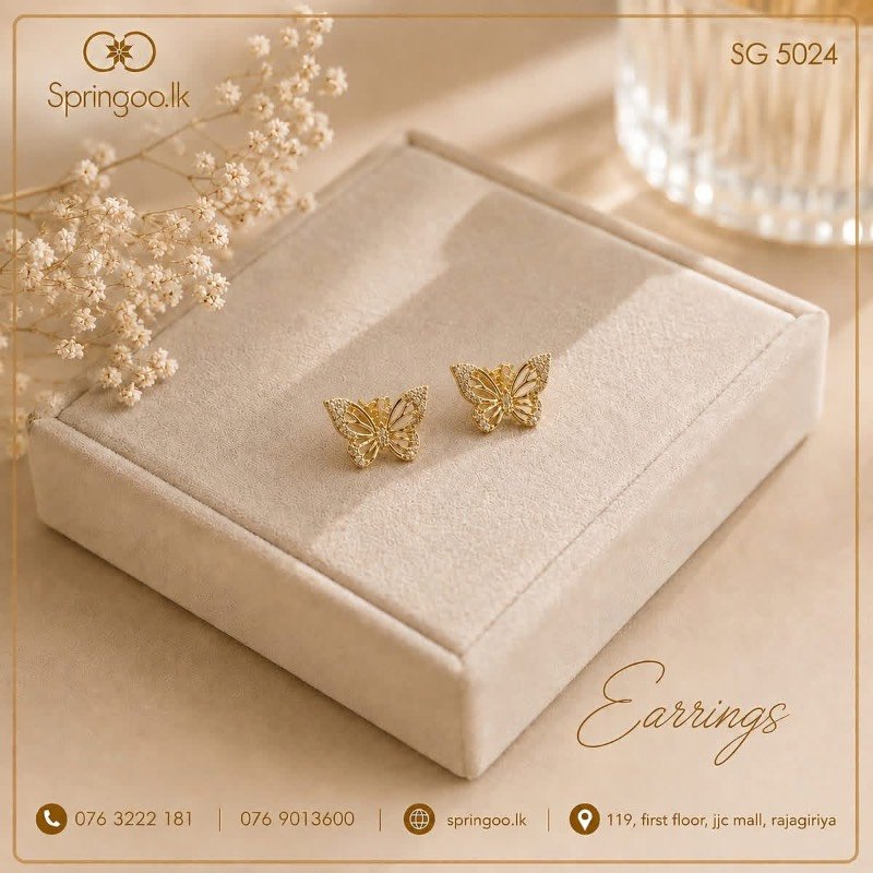 Gold plated earings