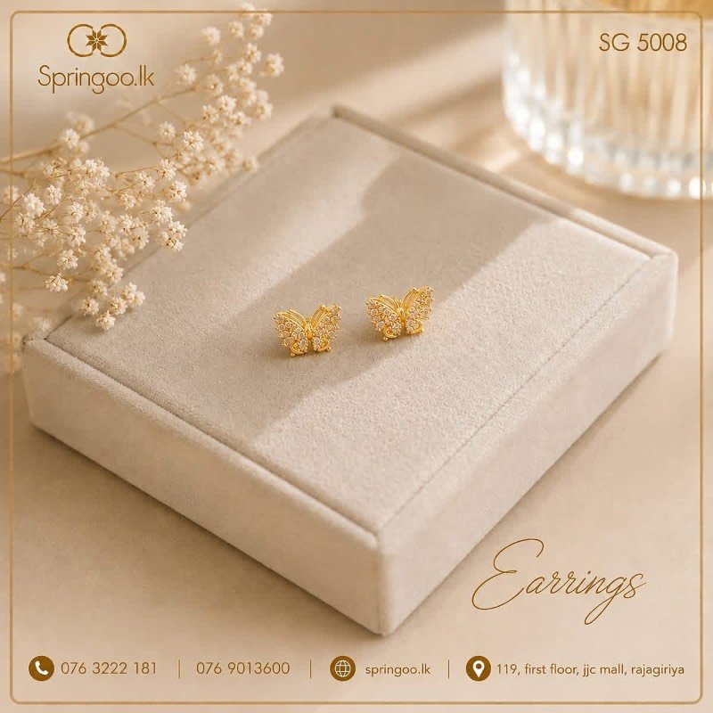 Gold plated earings