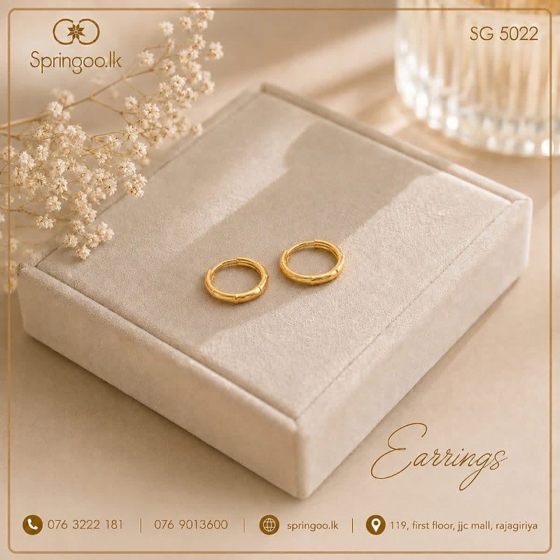 Gold plated earings